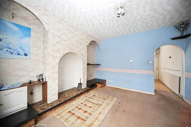 Reception room with fireplace